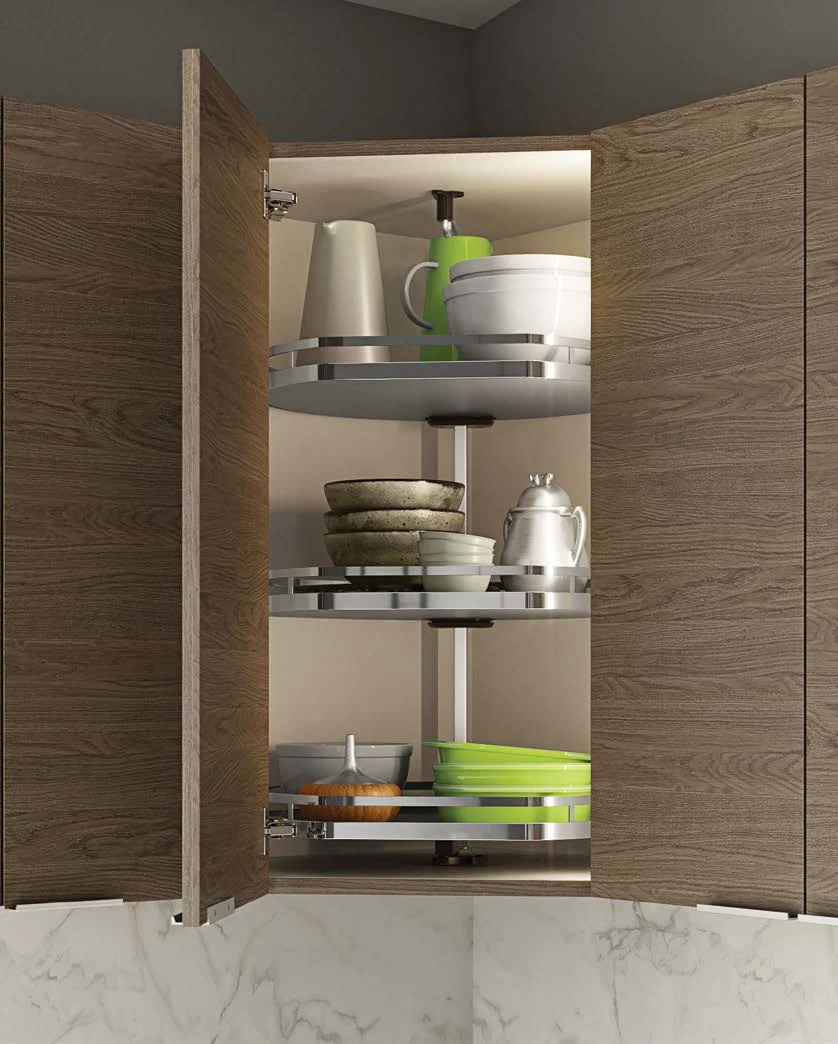 Fabuwood WDC Twister with offset axle and rotating adjustable shelves